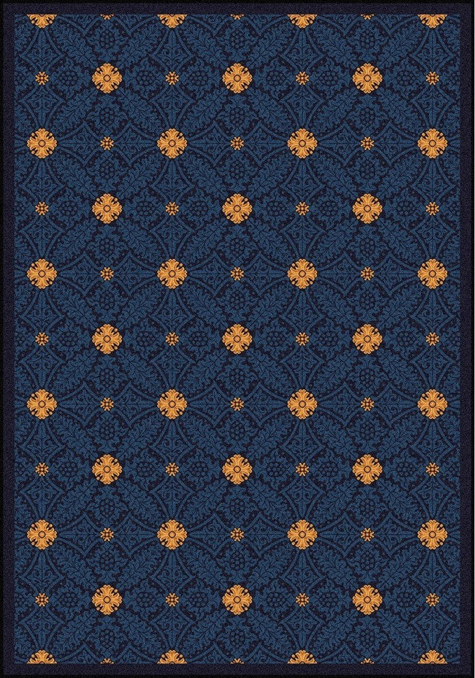 Any Day Matinee Rug, Fort Wood, Navy, 5'4"x7'8"