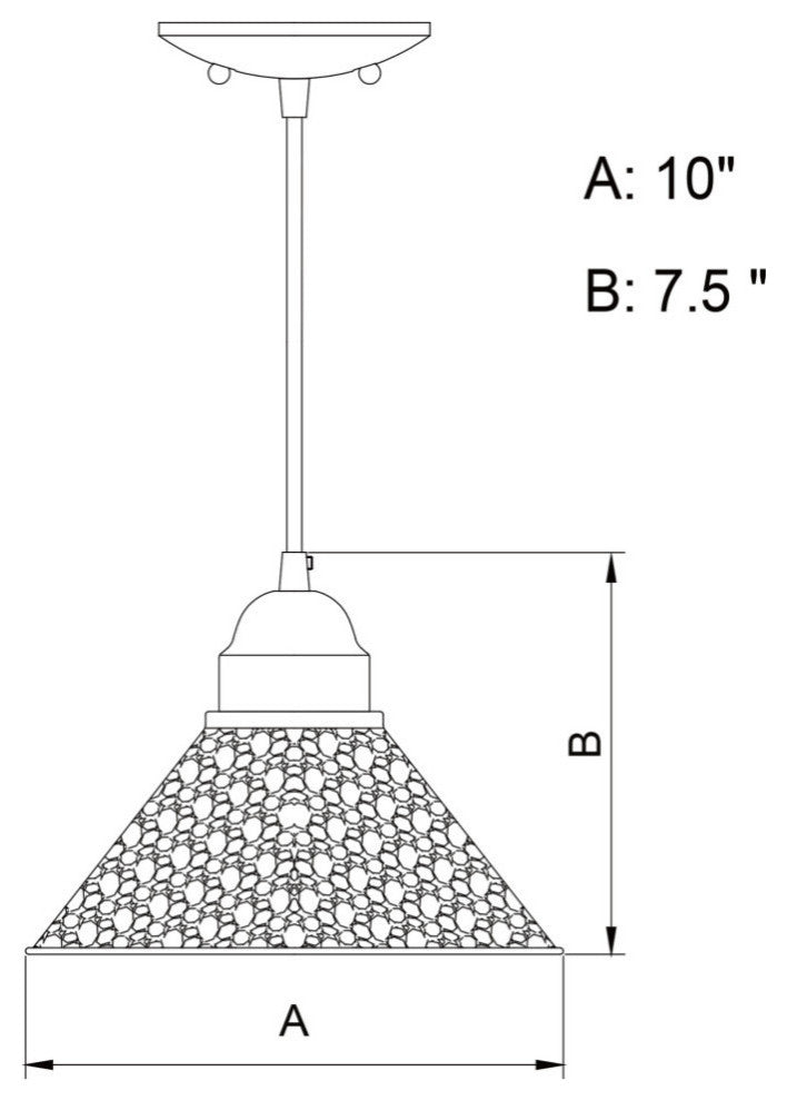 Outland 10" Outdoor Pendant Light Aged Iron and Light Gold