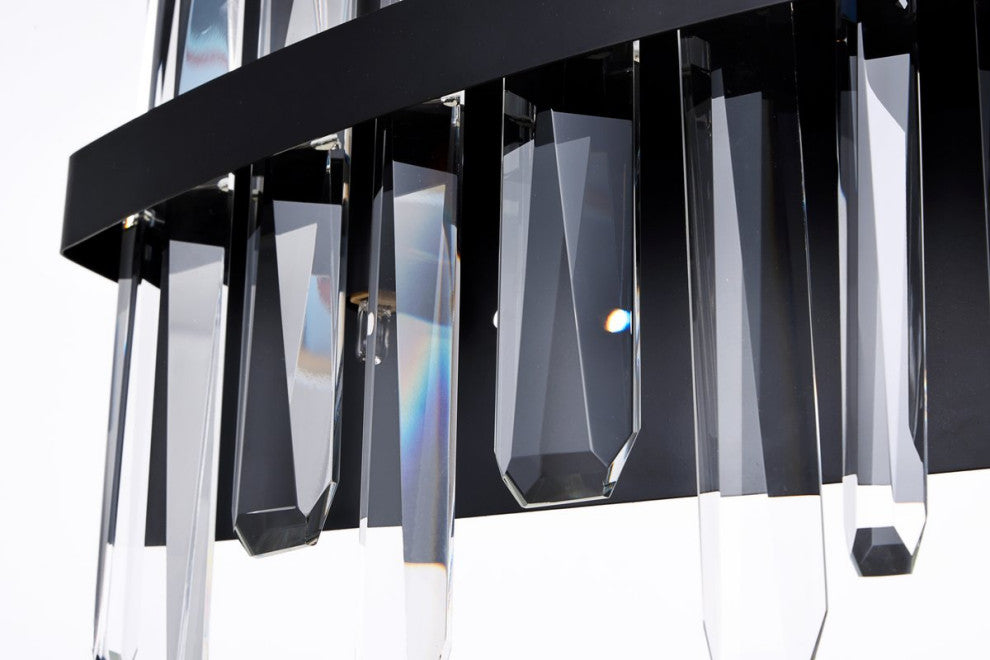 Modern Black 6-Light Bath Sconces
