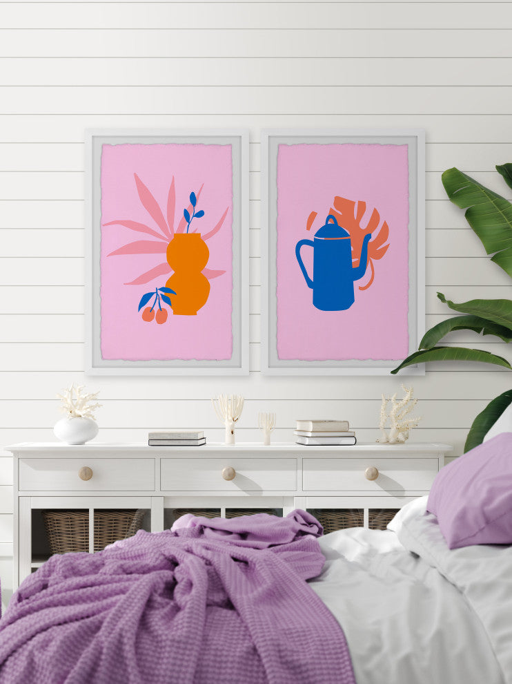 Kettles and Vases Diptych, 2-Piece Set, 8x12 Panels