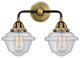 288-2W-BAB-G534-LED 2 Light 15.5" Bath Vanity Light, Black Antique Brass