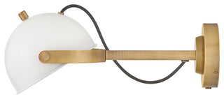 Hinkley Spence Medium Adjustable Single Light Sconce, Chalk White