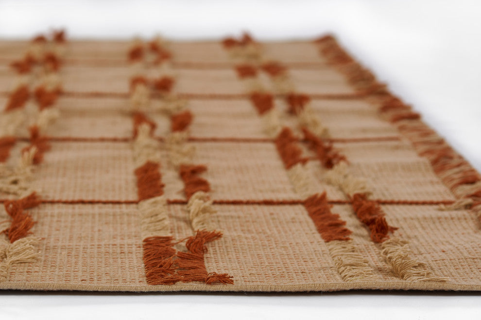 Momeni Serena Hand Woven Recycled PET Terra Cott Indoor Outdoor Rug 2'' X 3''