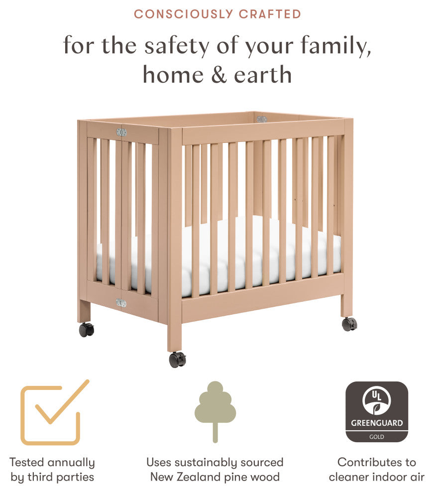 Origami Mini Crib, Canyon