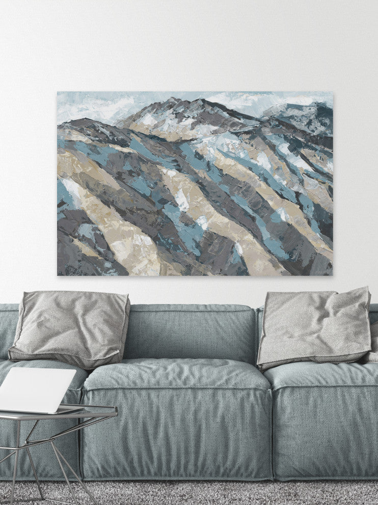 "The Blue Gem" Painting Print on Wrapped Canvas, 12x8