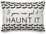 Bat Pattern Border   14x20 Throw Pillow