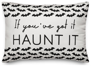 Bat Pattern Border   14x20 Throw Pillow