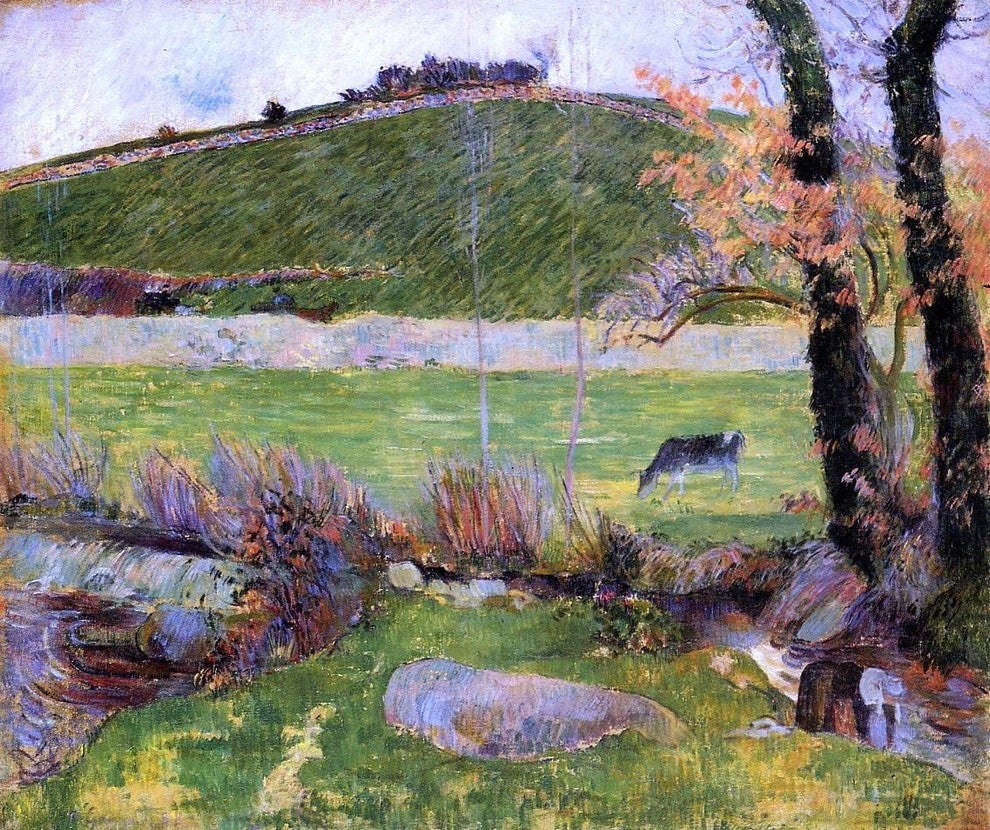 Paul Gauguin A Meadow on the Banks of the Aven Wall Decal