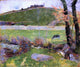 Paul Gauguin A Meadow on the Banks of the Aven Wall Decal