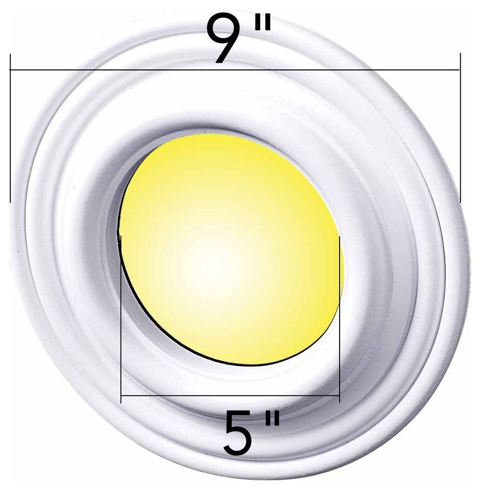 Spot Light Trim White Urethane foam Recessed Light Trim 5" ID