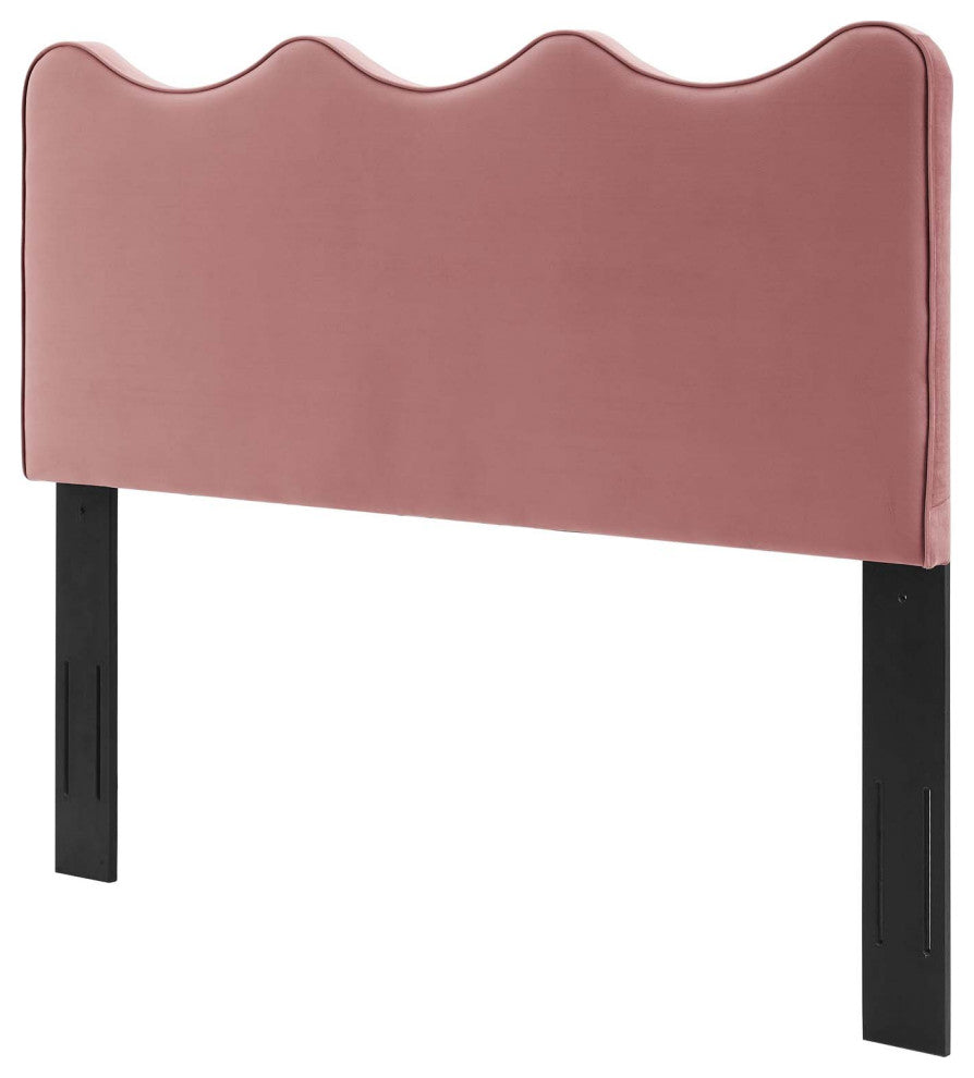 Headboard, Twin Size, Velvet, Pink, Modern Contemporary, Bedroom Master Suite