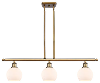 Innovations 516-3I-BB-G121-6 3 Light 36" Island Light, Brushed Brass