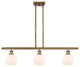 Innovations 516-3I-BB-G121-6 3 Light 36" Island Light, Brushed Brass