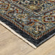 Augustus Persian Panel Blue/ Multi Indoor Area Rug, Blue, 5'3"x7'6"