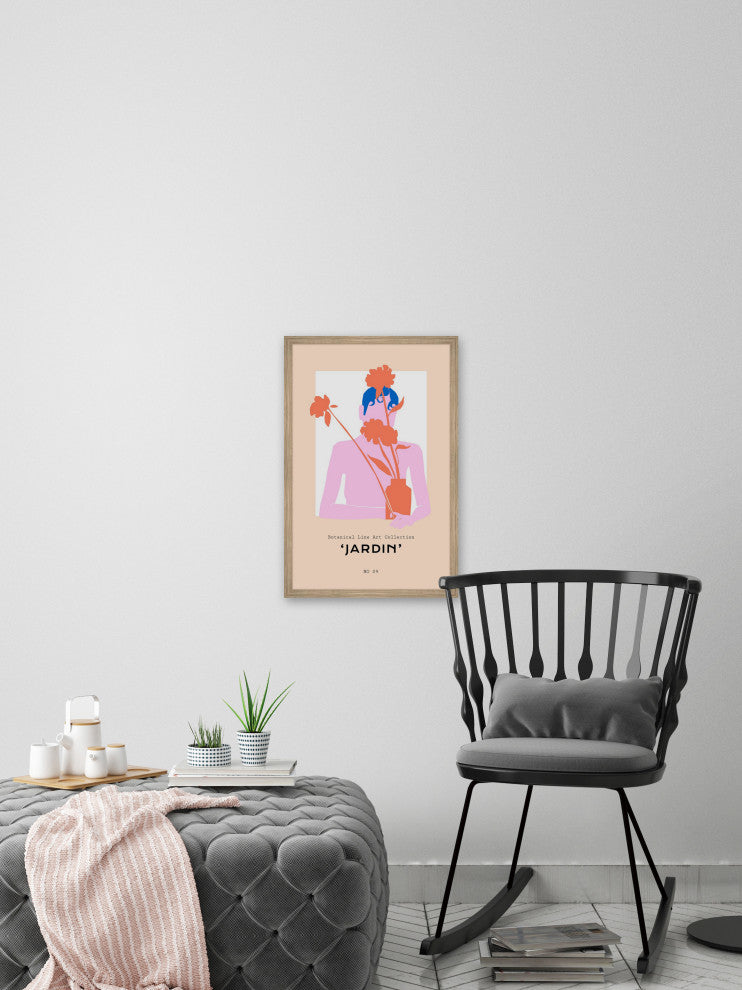 "Jardin No 09" Framed Painting Print, 12x18