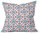Belle13 Retro Floral Pattern Throw Pillow, 18"x18"