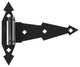 National HardwareÂ® N165-472 Ornamental Spring T-Hinge, Black, 7", 2-Pack