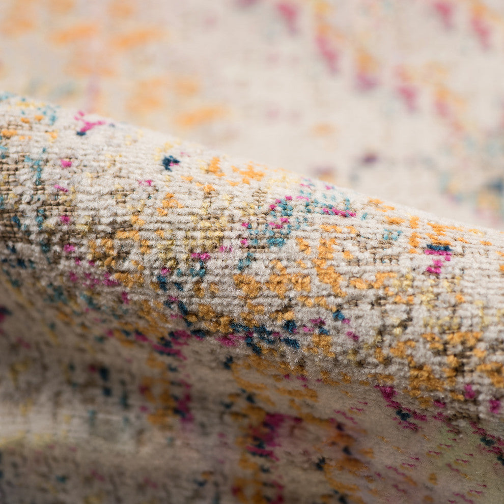 Eternal Solidad Area Rug, Ivory, 7'6" x 9'6", Oriental