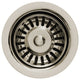 3 1/2" Waste Disposer Trim W/ Matching Basket Strainer For Deep Fireclay Sinks