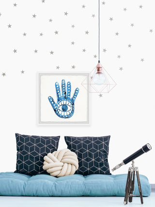 "Hands Off" Framed Painting Print, 18x18