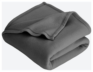 Bare Home Polar Fleece Lightweight Blanket, Gray, King