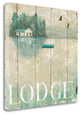"Waterside Lodge II" By Daphne Brissonnet, Giclee Print on Gallery Wrap Canvas