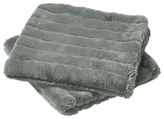 Super Mink Throw Pillow Covers Set of 2, Silver Grey, 14''x26''