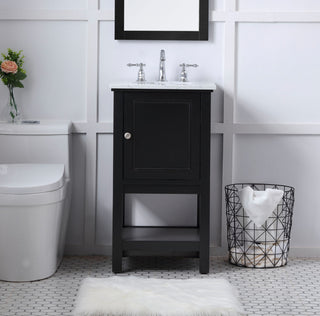 Matilda 19" Single Bathroom Vanity Set, Black