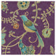 "Bohemian Wings VI Aubergine" Digital Paper Print by Daphne Brissonnet, 32"x32"