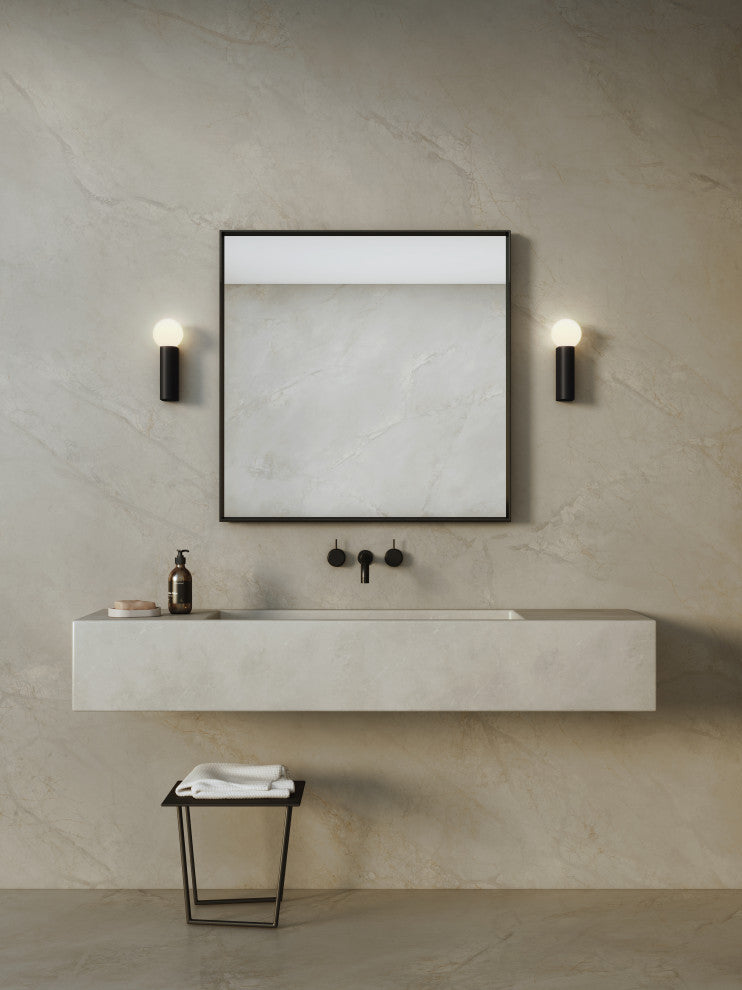 Astro Ortona Single, Dimmable Bathroom Wall Light (Matt Black)