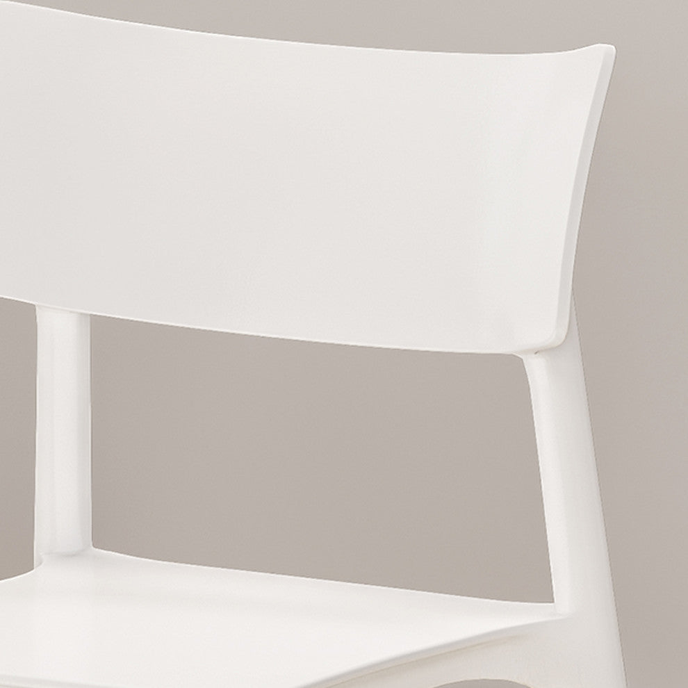 Isabel Dining Chair With Beech Wood Legs, Set of 2, White, Natural