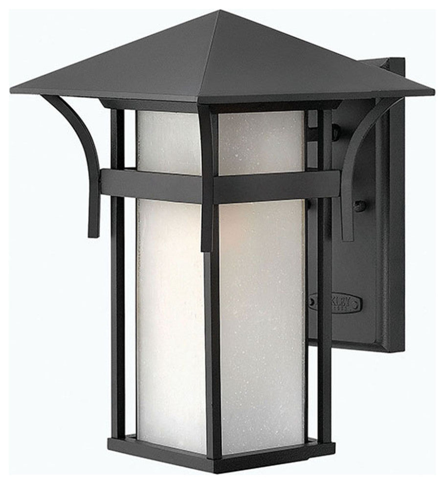 Hinkley Harbor Medium Wall Mount Lantern, Satin Black