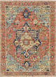 Pasargad Home Serapi Collection Hand-Knotted Rust Wool Area Rug, 6'x9'1"