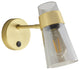 Ibiza Hallway Wall Sconce, Antique Brass