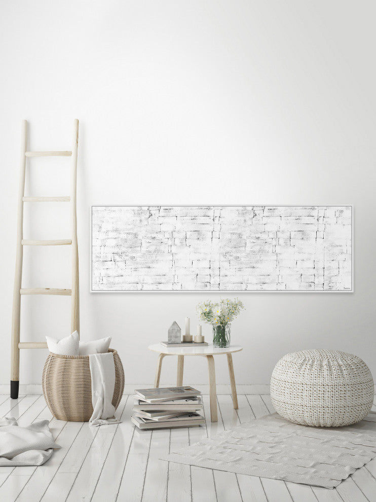 "My Freedom" Floater Framed Painting Print on Canvas, 30x10