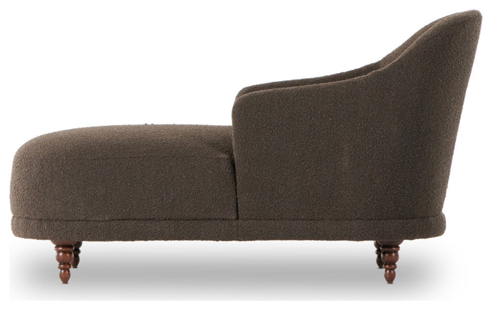 Marnie Chaise Lounge Knoll Mink, Aged Sienna