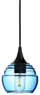 301 Lucent: Single Pendant Light, Steel Blue, Matte Black, 4 Watt