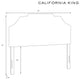 California King Headboard, Zuma Charcoal