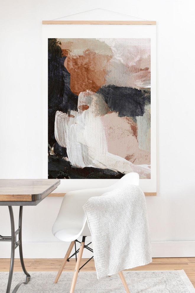 Dan Hobday Art Earthly Abstract Art Print and Hanger