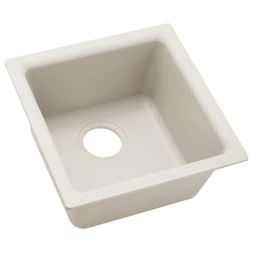 Elkay Luxe 15 3/4" One Bowl Drop In/Undermount Bar/Prep Kitchen Sink, ELX1616MA0