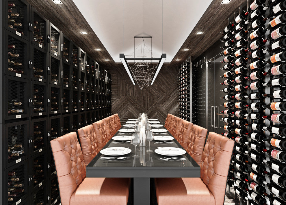 Case and Crate 6 | Metal Bottle Storage | Freestanding Wine Rack, 288 Bottles, Locker