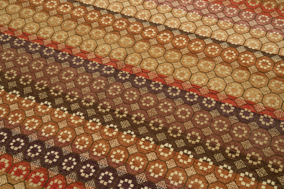 Rug N Carpet - Handwoven Oriental 8' 0" x 9' 11" Decorative Oushak Area Rug