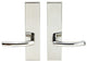 Oslo Lever, Tubular Full Dummy Pair, Left Hand, Polished Stainless Steel