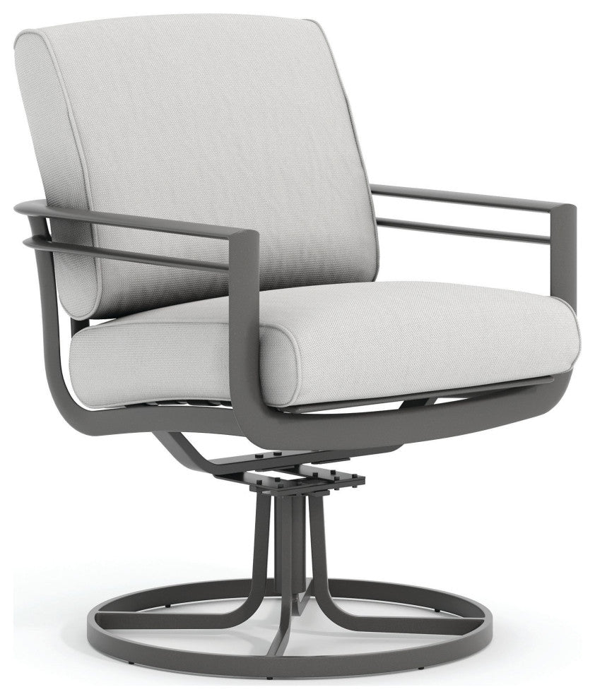 Southern Cay Cushion High Back Swivel Rocker Dining Chair