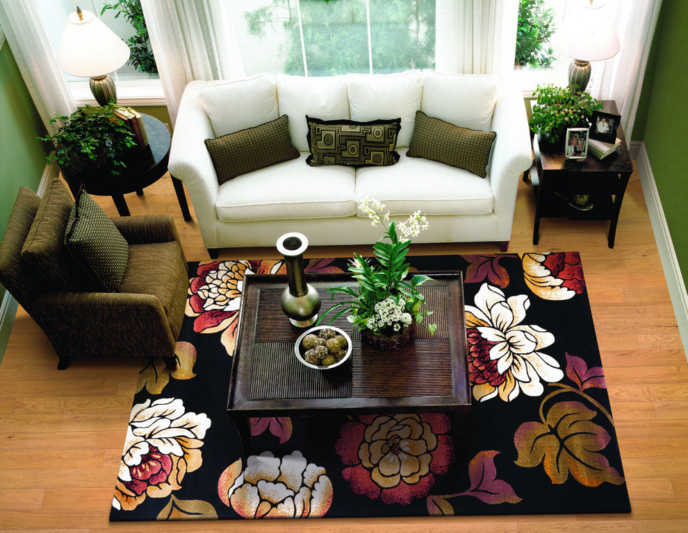 Corinthian 5351 Black Bella Rug, 20"x31"