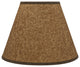 32622 Hardback Empire Shaped Spider Lamp Shade, Dark Brown, 12" wide, 6"x12"x9"