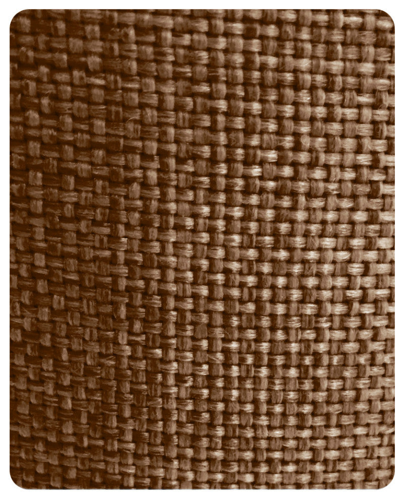 Chocolate Burlap Shallow Drum Lampshade 18x18x10