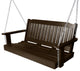 Linden Porch Swing 4', Brown