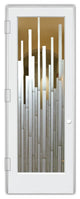 Interior Prehung Door or Interior Slab Door - Mosaics - Primed - 24" x 80" -...