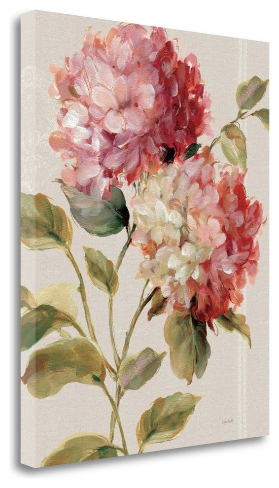 "Harmonious Hydrangeas Linen" By Lisa Audit, Giclee Print on Gallery Wrap Canvas